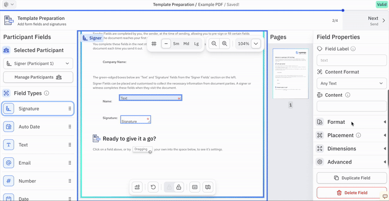 Documentation screenshot