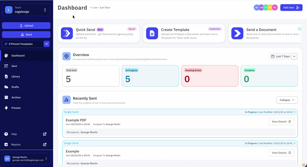 Creating a batch with Enforce Ordering and Sequential Signing enabled