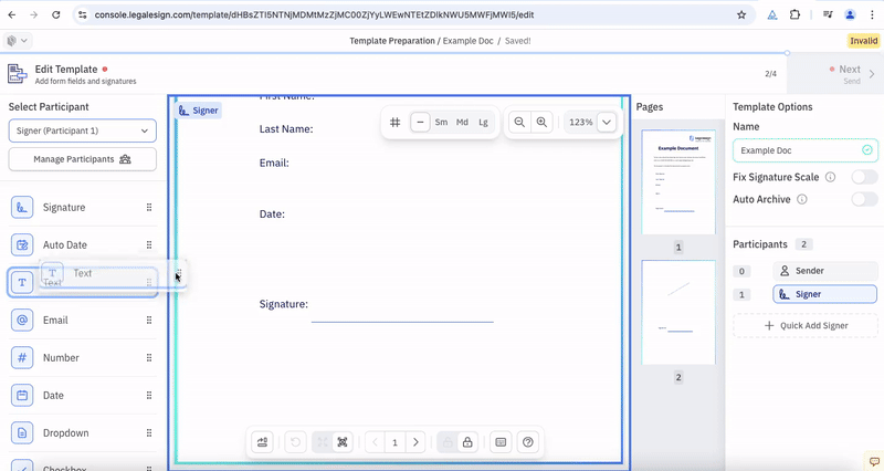 Documentation screenshot