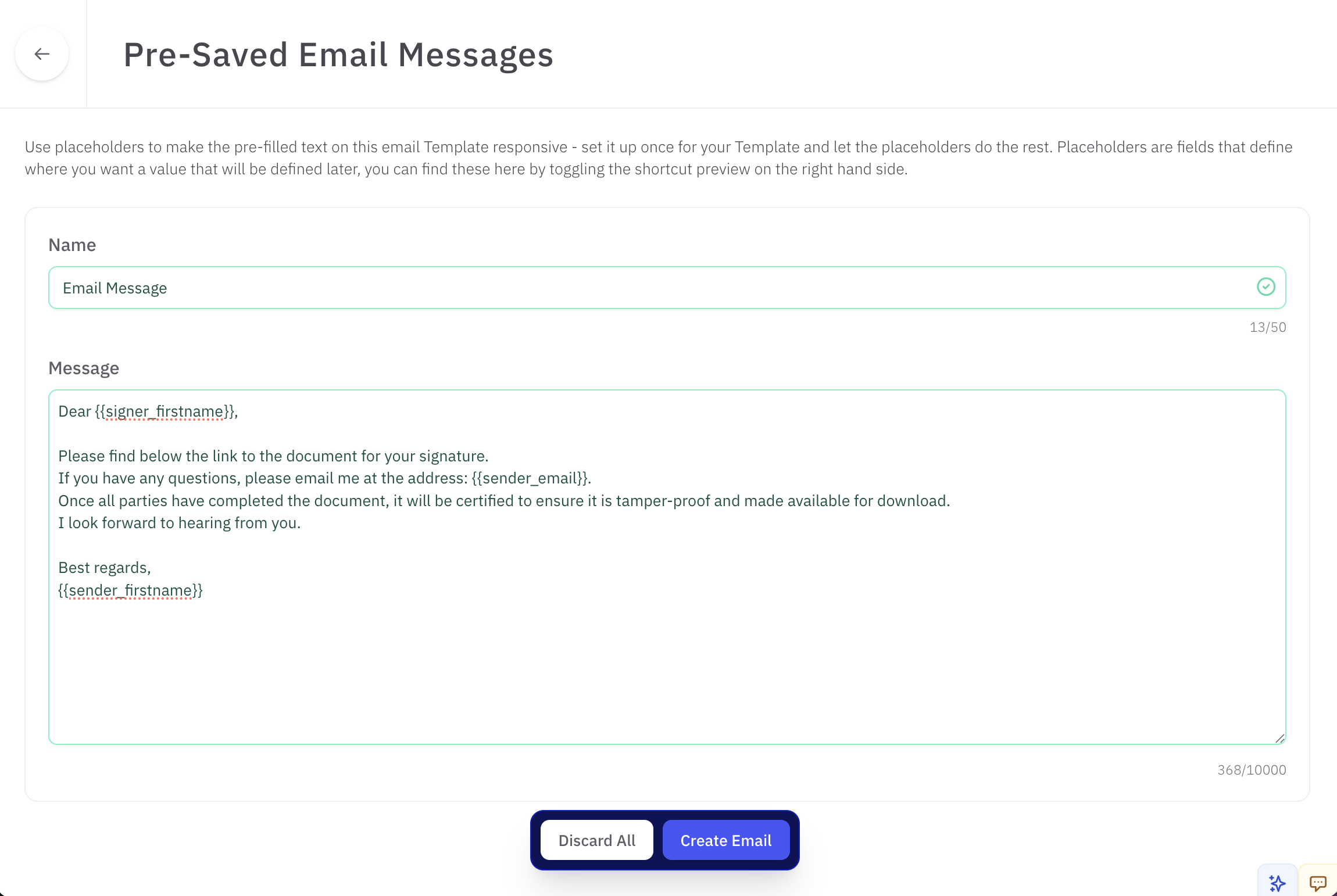 Documentation screenshot