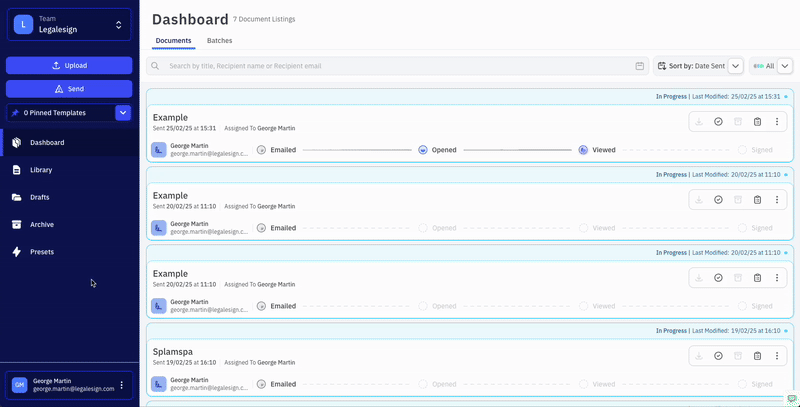 Screenshot der Dokumentation
