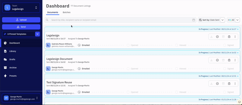 Screenshot der Dokumentation